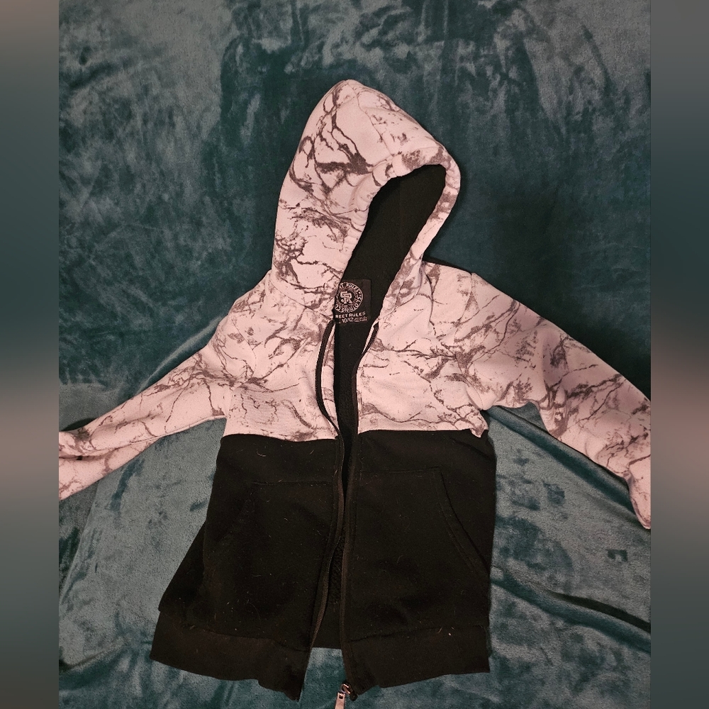Black and White Marble Hoodie